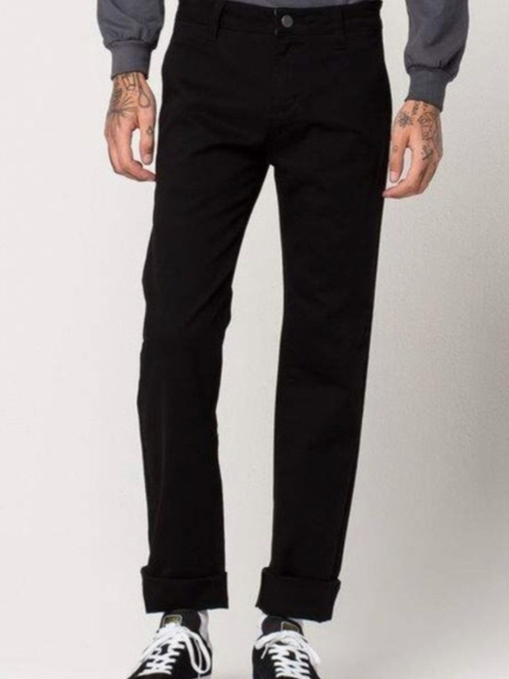 RSQ Men's Black Skinny Chino Jeans Size 28x30